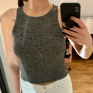 Grey L knit muscle tank